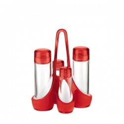 Guzzini Mirage zestaw do przypraw, czerwony