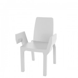 Slide Doublix krzes�o, kolor bia�y