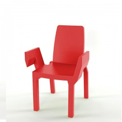 Slide Doublix krzeso, kolor czerwony