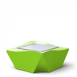 Slide Kami Ni st�, kolor zielony lakierowany