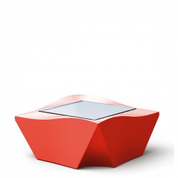 Slide Kami Ni st�, kolor czerwony lakierowany