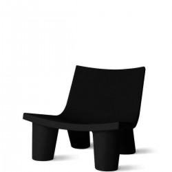 Slide Low Lita krzeso w kolorze czarnym