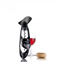 Vacu Vin Twister korkocig do wina, kolor czarny