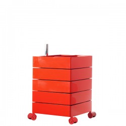 MAGIS 360 Container podrczna szafka z picioma szufladami, kolor czerwony