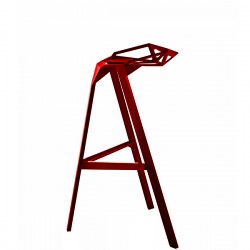 MAGIS Stool One krzeso barowe, kolor czerwony