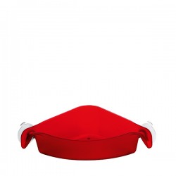 Koziol Boks narożny pojemnik łaziekowy, kolor czerwony