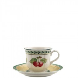 Villeroy & Boch French Garden Fleurence filianka do kawy ze spodkiem