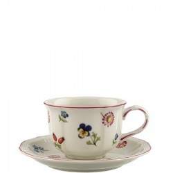 Villeroy & Boch Petite Fleur filianka do herbaty ze spodkiem