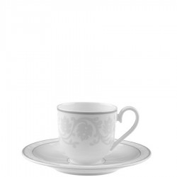 Villeroy & Boch Gray Pearl filianka do espresso ze spodkiem