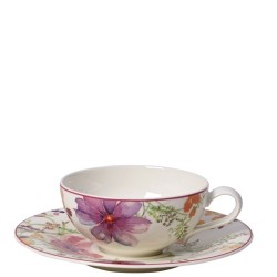 Villeroy & Boch Mariefleur Tea Filianka do herbaty ze spodkiem