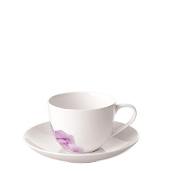 Villeroy & Boch Rose Garden fili�anka do kawy ze spodkiem bia�ym