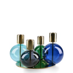 HolmeGaard Bubble poczwrny wiecznik na klasyczn wieczk