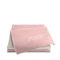 JOOP! Melange Rose-Natur dwustronny koc baweniano-akrylowy