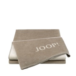 JOOP! Melange Sand-Natur dwustronny koc baweniano-akrylowy