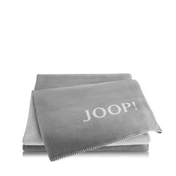 JOOP! Doubleface Uni Grey-Ash dwustronny koc baweniano-akrylowy
