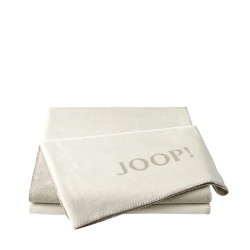 JOOP! Doubleface Uni Ecru Beige dwustronny koc baweniano-akrylowy