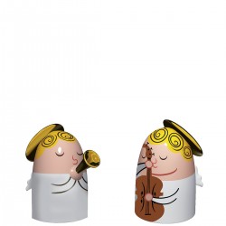 A di Alessi Angels Band porcelanowe figurki, 2 szt