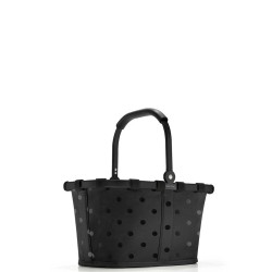 Reisenthel CARRYBAG XS FRAME, glossy dots black koszyk na zakupy