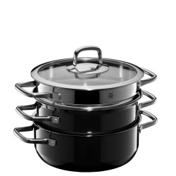 WMF Fusiontec Compact Black Zestaw garnkw 3 el.