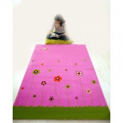 IVI Carpets Wiosenne kwiaty Dywan Soft Play - rowy