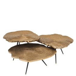 Eichholtz Quercus Komplet trzech stolik�w kawowych