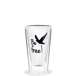 Vialli Design Vita szklanka wysoka z podwjn ciank Be free