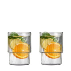 Vialli Design Livio Dwie szklanki ryflowane