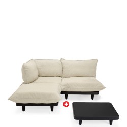 fatboy Paletti Naronik wypoczynkowy , lewostronny w zestawie ze stolikiem i pokrowiec