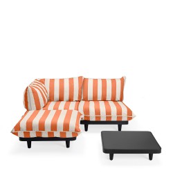 fatboy Paletti Orange Creme Naro�nik wypoczynkowy , lewostronny w zestawie ze stolikiem