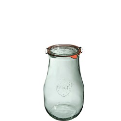 Weck Tulip Zestaw 4 soikw z pokrywk, uszczelk i 2 zapinkami