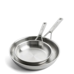 KitchenAid Multi-Ply Stainless Steel Patelnie 3-warstwowe stalowe zestaw 2 szt.