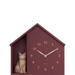 Karlsson Siting Cat Zegar �cienny