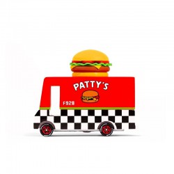 Candylab Hamburger Van drewniany samochd