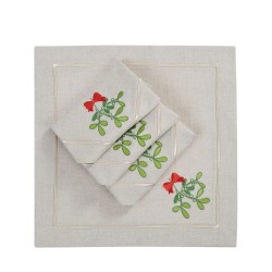 Roseberry Home Mistletoe Mirha serwetki, 4 sztuki