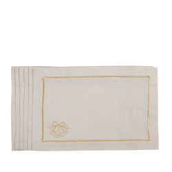 Roseberry Home Jingle Bells Goldenline podkadki, 6 sztuk