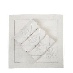 Roseberry Home Christmas Silverline serwetki, 4 sztuki