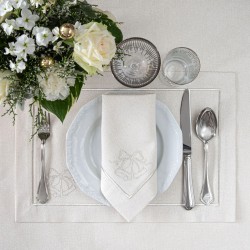 Roseberry Home Jingle Bells Silverline podk�adki, 4 sztuki