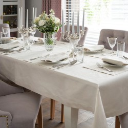 Roseberry Home Shiny Silver obrus