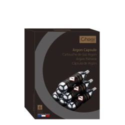 Cheer Moda Connoisseur naboje z argonem do Dyspensera Connoisseur, 6 szt.
