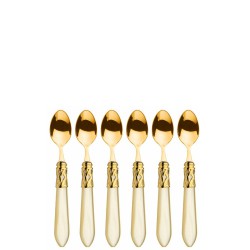 Casa Bugatti ALADDIN GOLD Komplet 6 yeczek do espresso