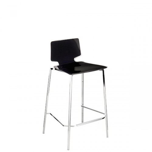 Guzzini Stool taboret z chromowanymi nogami