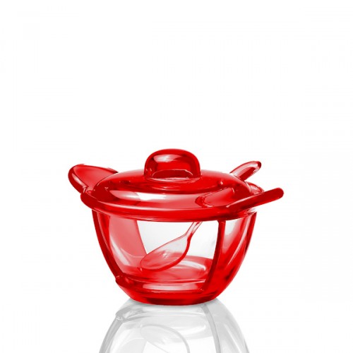 Guzzini Gocce cukiernica, czerwona