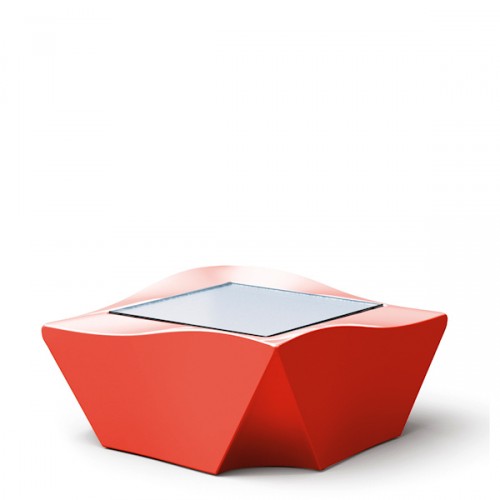 Slide Kami Ni st�, kolor czerwony lakierowany