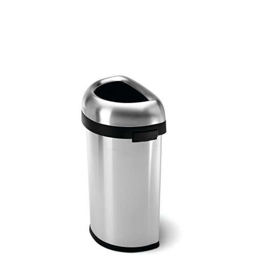 simplehuman Bullet Open Kosz na śmieci, półokrągły