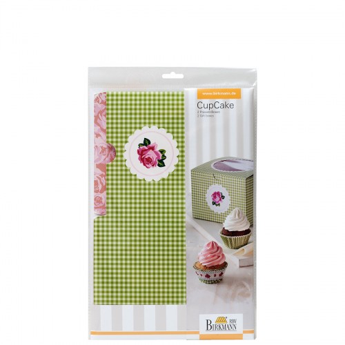 Birkmann Cottage Garden pudeko prezentowe na 4 cupcake 2 szt