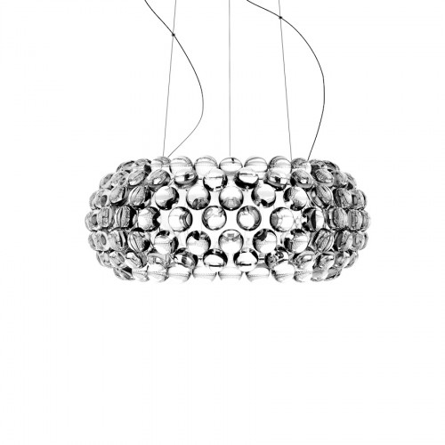FOSCARINI Caboche lampa wisząca, średnia, kolor transparentny
