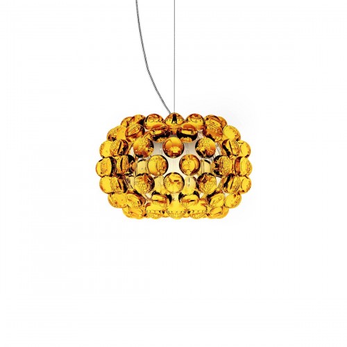 FOSCARINI Caboche lampa wisząca, mała, kolor żółto-złoty