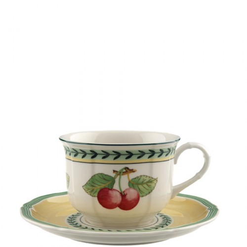 Villeroy & Boch French Garden Fleurence filiżanka śniadaniowa ze spodkiem
