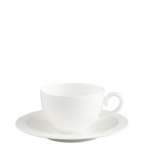 Villeroy & Boch White Pearl filiżanka uniwersalna ze spodkiem