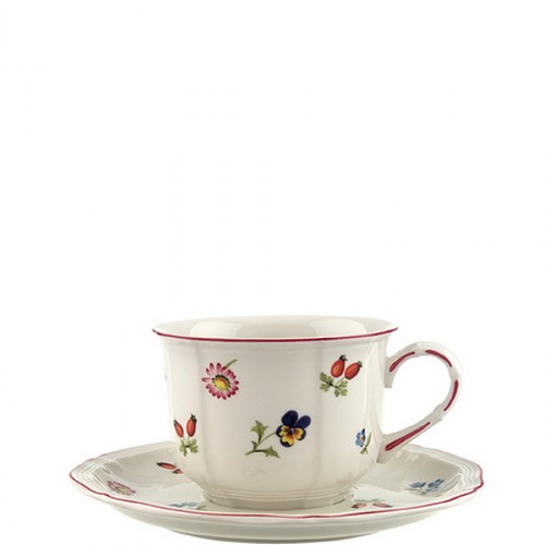 Villeroy & Boch Petite Fleur filiżanka śniadaniowa ze spodkiem
